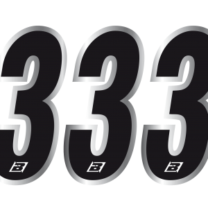 BLACKBIRD RACING Kit 3pz Numeri Gara Chrome 15X7cm Various – 5069/20/3