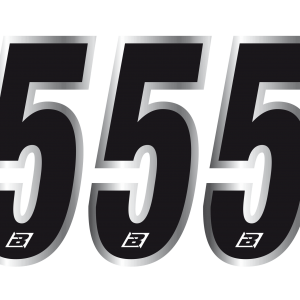BLACKBIRD RACING Kit 3pz Numeri Gara Chrome 15X7cm Various – 5069/20/5