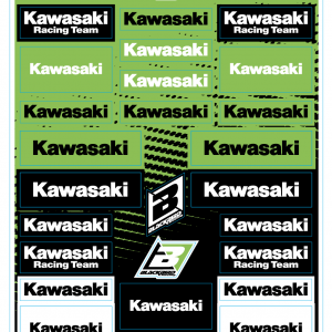 BLACKBIRD RACING Kit adesivi loghi sponsor Kawasaki KAWASAKI Various – 5076KA