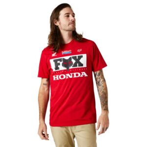 Fox Honda  SS Premium Tee – flame red