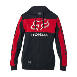 Fox Honda Zip Fleece – Black/Red