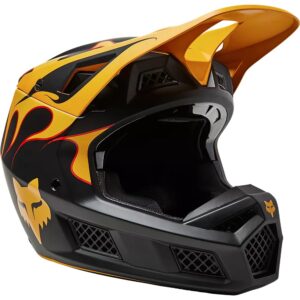 Fox V3 RS Supr Trik Helmet Ece – black/yellow