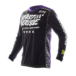 Fasthouse Grindhouse Rufio Jersey, Black/Purple – S