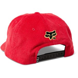 Fox Burm Snapback Hat – flame red